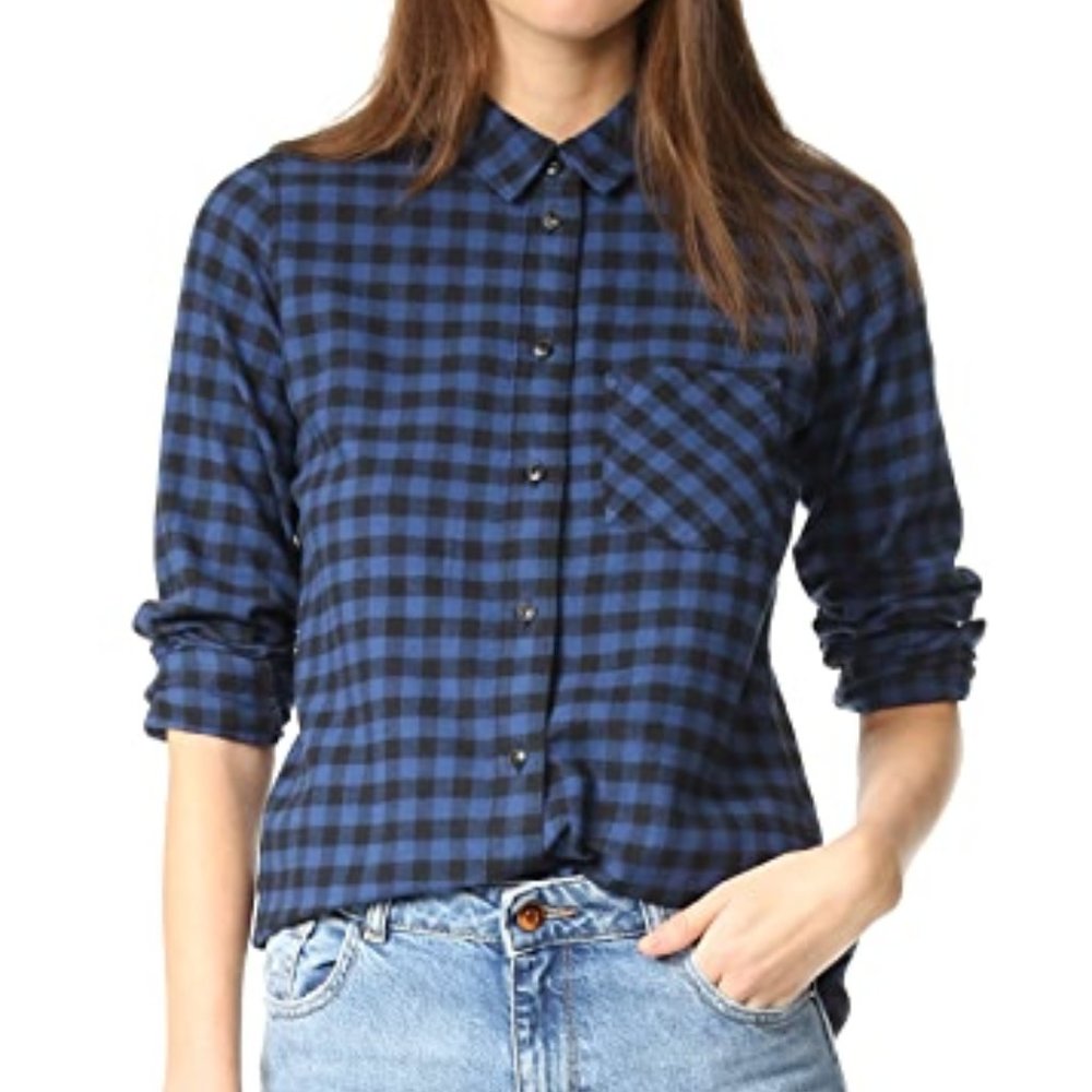 Madewell Buffalo Check Long Sleeve Flannel Shirt